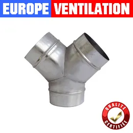 T galvanisé ventilation