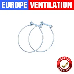 collier fil de fer pour flexible aluminium