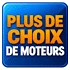 Plus de choix de moteurs caissons