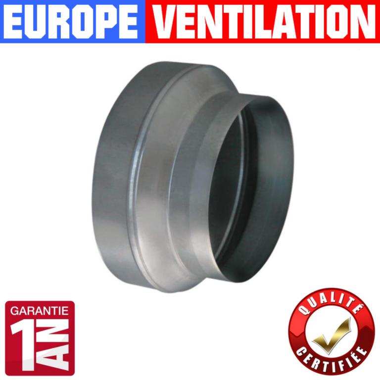 réduction conique galvanisée pour hotte professionnelle