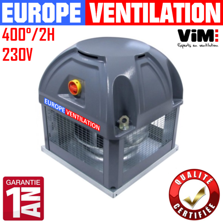 Tourelle d'extraction VIM TEDH 400 pour cuisine professionnelle 230V