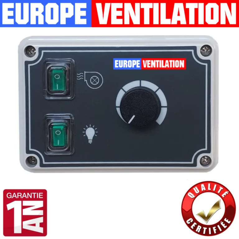 variateur hotte restaurant 5A - 230V cuisine professionnelle - variateur de tension monophasé
