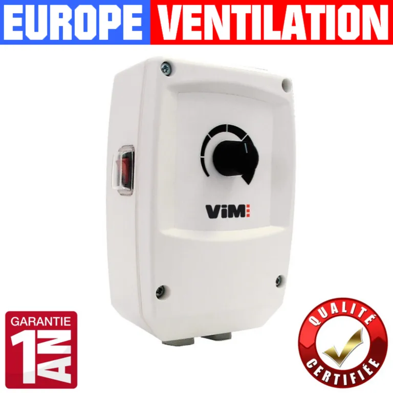 variateur hotte restaurant 6A - 230V cuisine professionnelle - vim - variateur de tension monophasé