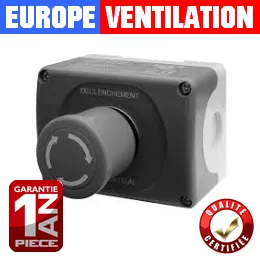 bouton coup de poing marche forcee hotte restaurant 230v - 660v cuisine professionnelle - monophase et triphase - 10A vim