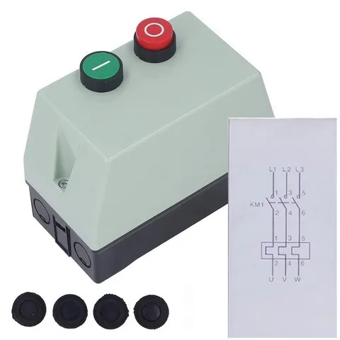 description boitier magneto thermique hotte restaurant cuisine professionnelle 7a - 10a triphase 400v