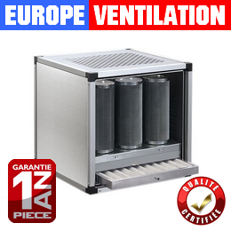 caisson charbon actif restaurant 9 tubes