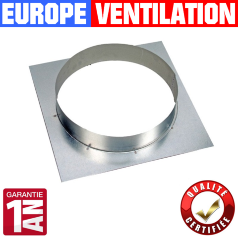 Platine virole pour caisson extraction hotte restaurant