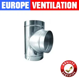 T galvanisé ventilation