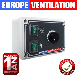 variateur hotte restaurant 5A - 230V cuisine professionnelle - variateur de tension monophasé